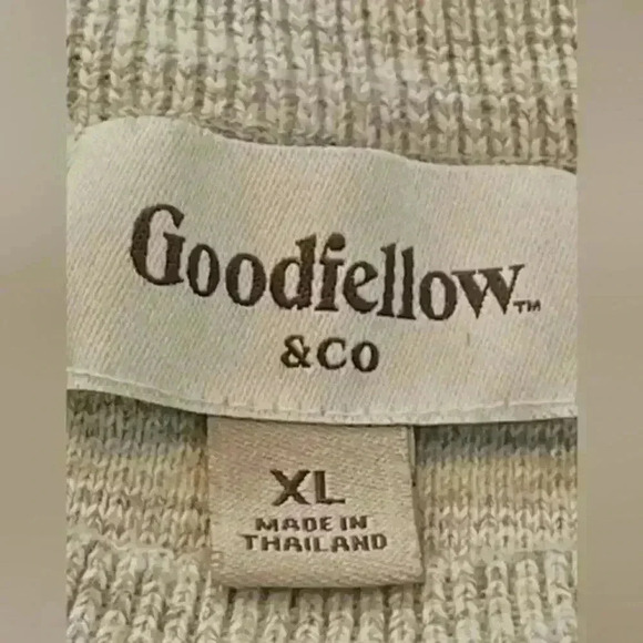Goodfellow & Co Heather Gray Long Sleeves Crew Neck Sweater Men's Size XL - Picture 3 of 7